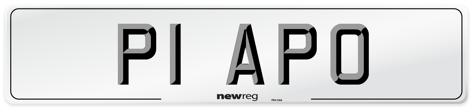 P1 APO Number Plate from New Reg